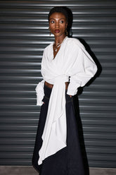 Cadence Dantelli Bağcıklı Asimetrik Üst